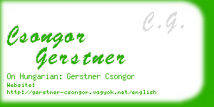 csongor gerstner business card